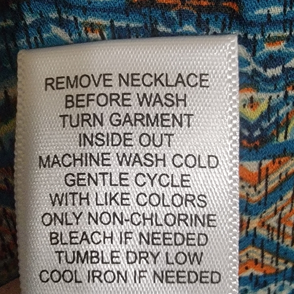 One World Hanky Hem Top/Tunic with Chiffon Trim on Each Side Women's Size XXXL - Picture 9 of 12